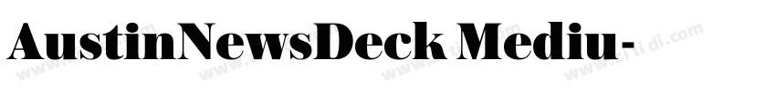 AustinNewsDeck Mediu字体转换